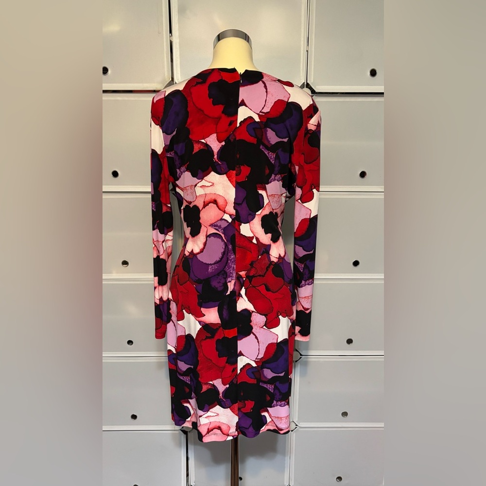 Calvin Klein Floral Wrap Dress - Picture 2 of 4